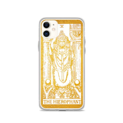 The Hierophant Golden Iphone Case - Apollo Tarot