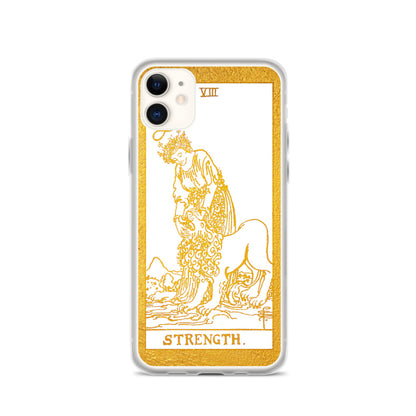 Strength Golden iPhone Case - Apollo Tarot