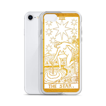 The Star Golden iPhone Case - Apollo Tarot