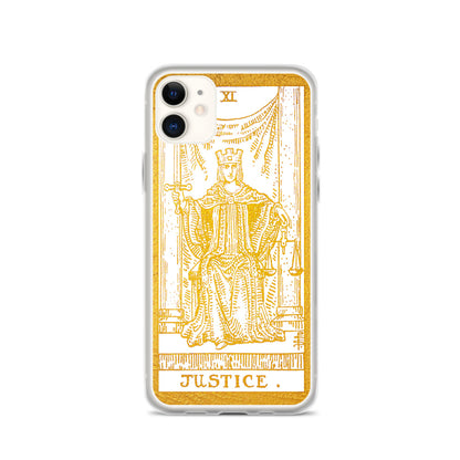 Justice Golden iPhone Case - Apollo Tarot