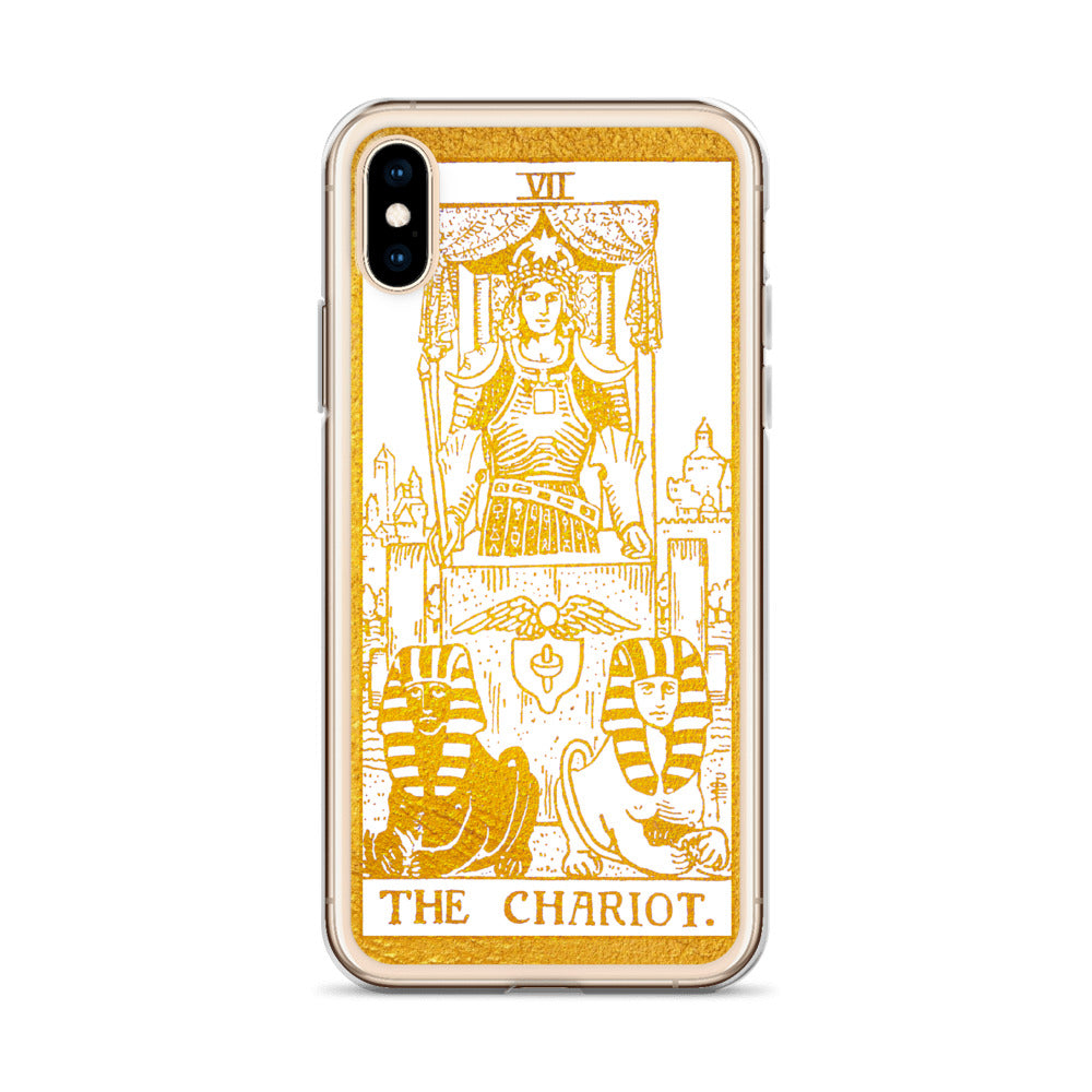 The Chariot Golden iPhone Case - Apollo Tarot