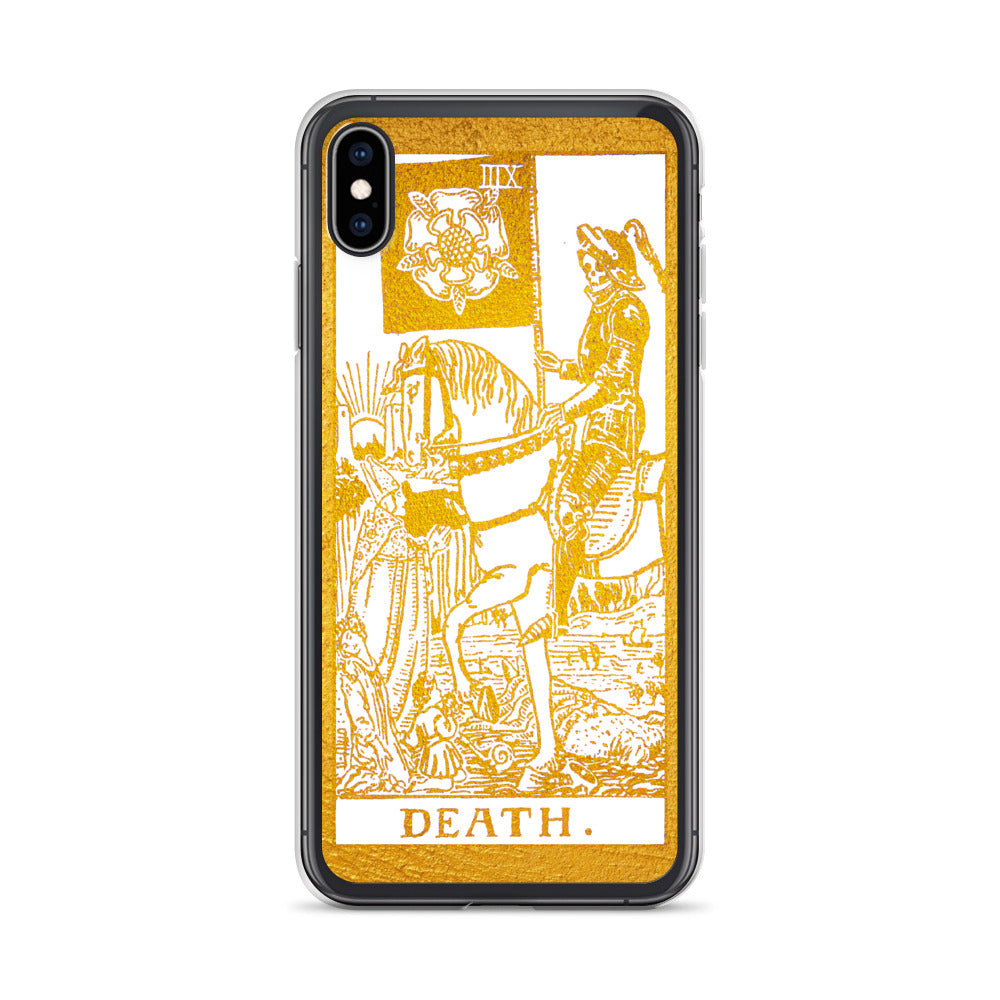 Death Golden iPhone Case - Apollo Tarot