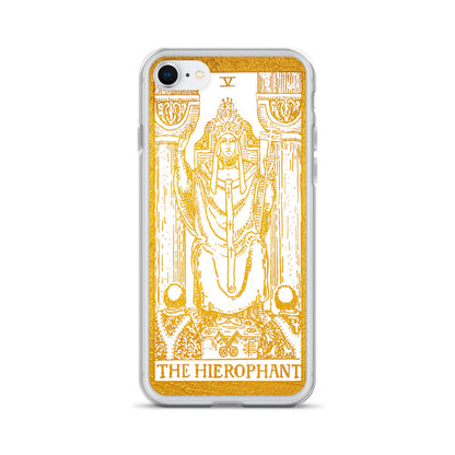 The Hierophant Golden Iphone Case - Apollo Tarot