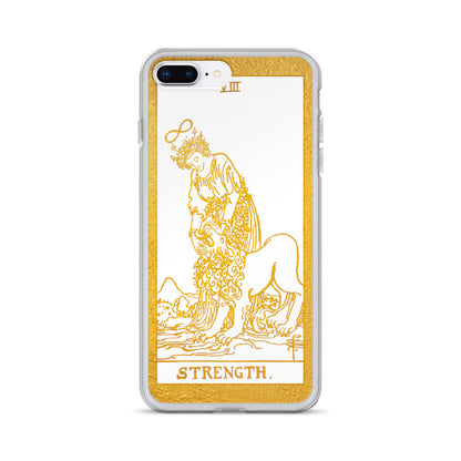 Strength Golden iPhone Case - Apollo Tarot