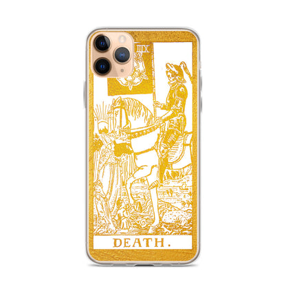 Death Golden iPhone Case - Apollo Tarot