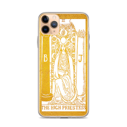 The High Priestess Golden Iphone Case - Apollo Tarot