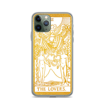 The Lovers Golden iPhone Case - Apollo Tarot