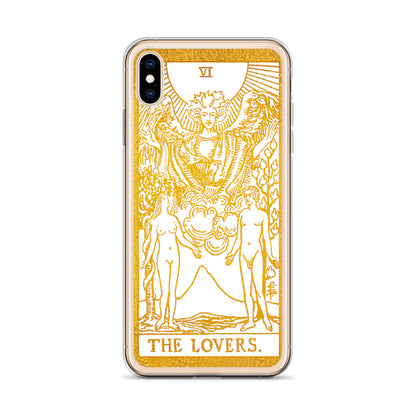 The Lovers Golden iPhone Case - Apollo Tarot