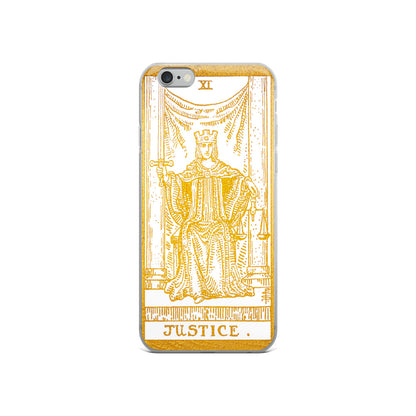 Justice Golden iPhone Case - Apollo Tarot