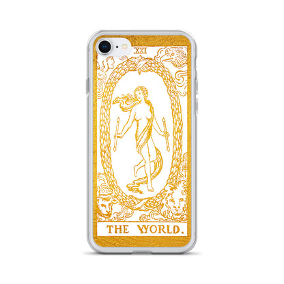 The World Golden iPhone Case - Apollo Tarot