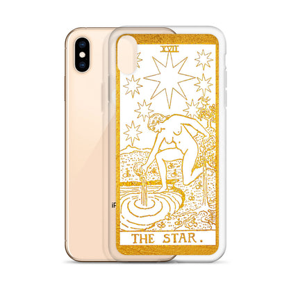 The Star Golden iPhone Case - Apollo Tarot