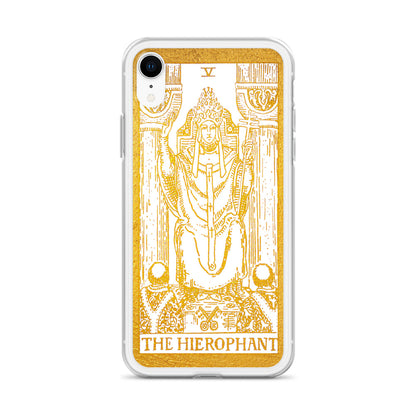 The Hierophant Golden Iphone Case - Apollo Tarot