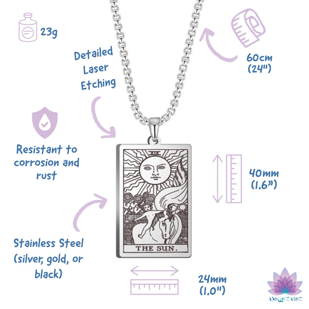 Tarot Card Necklace | Major Arcana Pendants | Apollo Tarot Shop