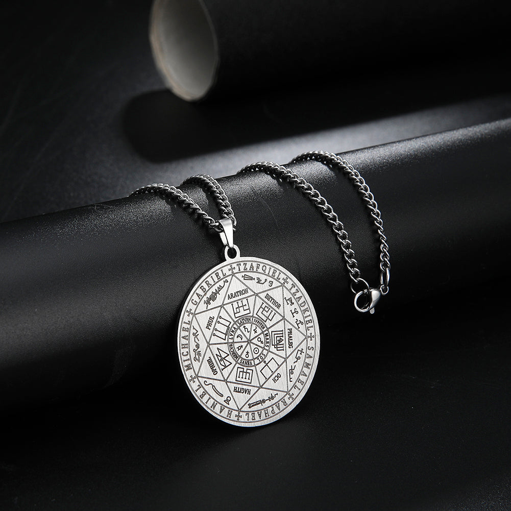 Key of Solomon's Pentacles Necklace | Custom Magick Pentacle | Talisman Amulet Pendant | Apollo Tarot Shop