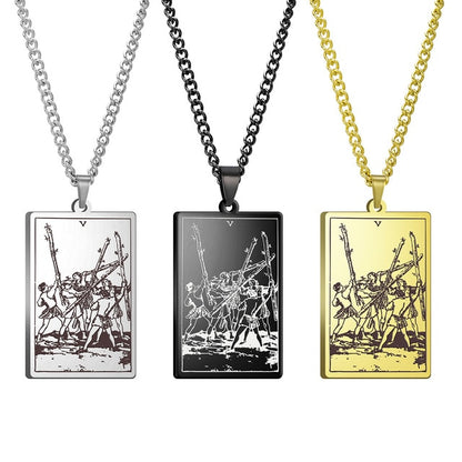 Tarot Necklace | Suit of Wands Pendants | Apollo Tarot