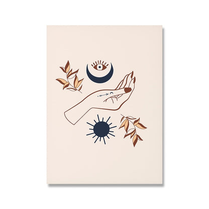 Modern Witch Wall Art | Unframed Canvas Prints