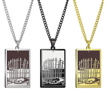 Tarot Necklace | Suit of Swords Pendants | Apollo Tarot