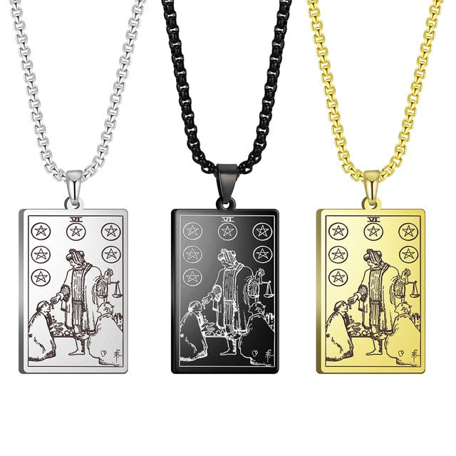 Tarot Necklace | Suit of Pentacles Pendants | Apollo Tarot