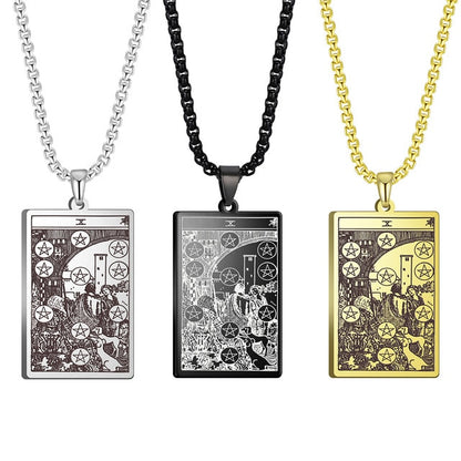 Tarot Necklace | Suit of Pentacles Pendants | Apollo Tarot