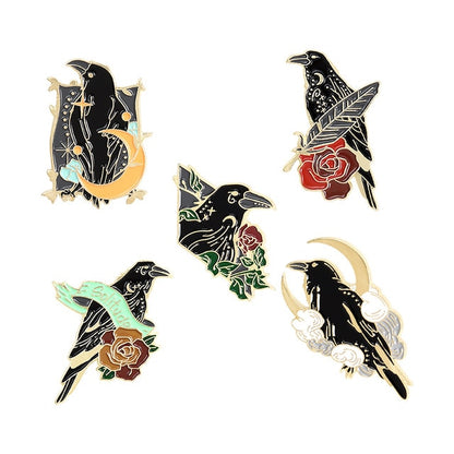 Gothic Witch Enamel Pins | Apollo Tarot