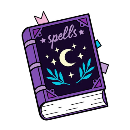 Grimoire Book Worm Witchy Pins | Apollo Tarot