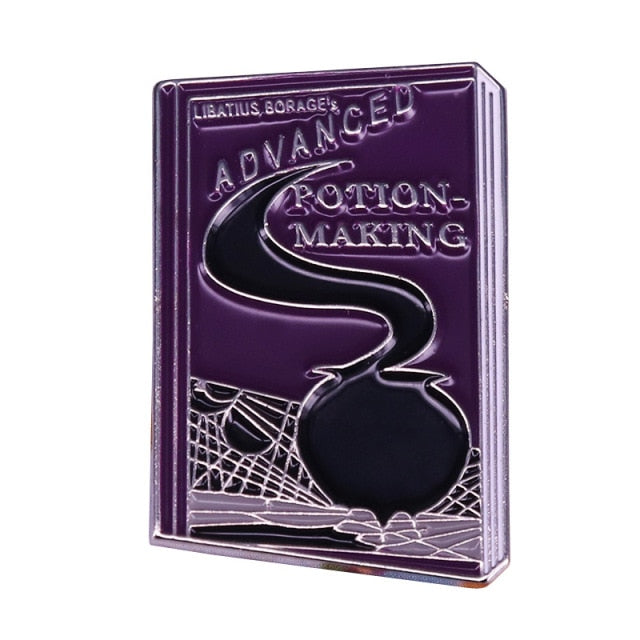 Grimoire Book Worm Witchy Pins | Apollo Tarot