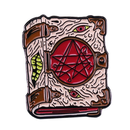 Grimoire Book Worm Witchy Pins | Apollo Tarot