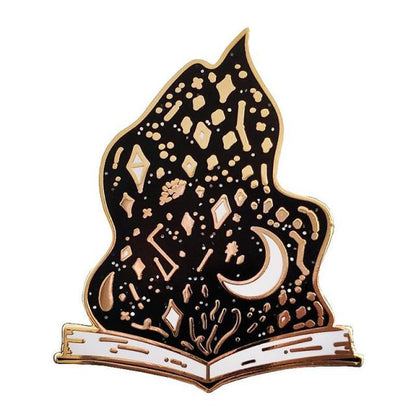 Grimoire Book Worm Witchy Pins | Apollo Tarot