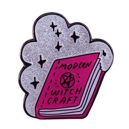 Grimoire Book Worm Witchy Pins | Apollo Tarot