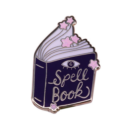 Grimoire Book Worm Witchy Pins | Apollo Tarot