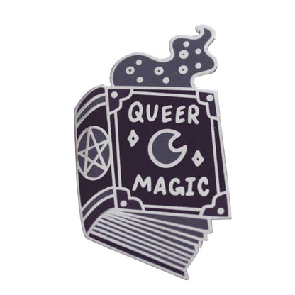 Grimoire Book Worm Witchy Pins | Apollo Tarot