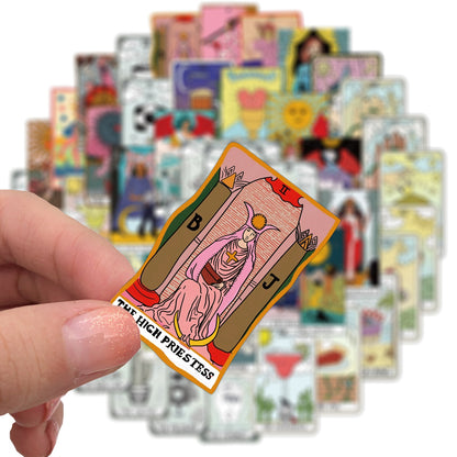 Comic Tarot Cards Stickers Pack | Apollo Tarot