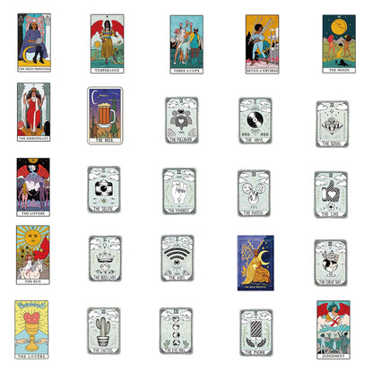 Comic Tarot Cards Stickers Pack | Apollo Tarot