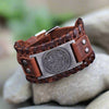 Angel Leather Bracelet | Archangel Uriel Sigil | Apollo Tarot