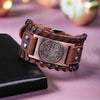 Angel Leather Bracelet | Archangel Uriel Sigil | Apollo Tarot