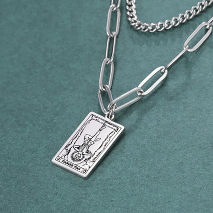 Tarot Necklace | Petit Major Arcana Pendant | Double Layer Chain | Apollo Tarot