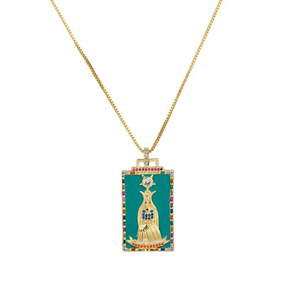 Enamel Tarot Cards Necklace | Apollo Tarot