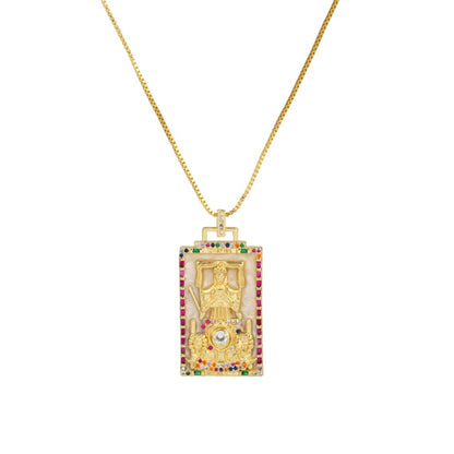 Enamel Tarot Cards Necklace | Apollo Tarot