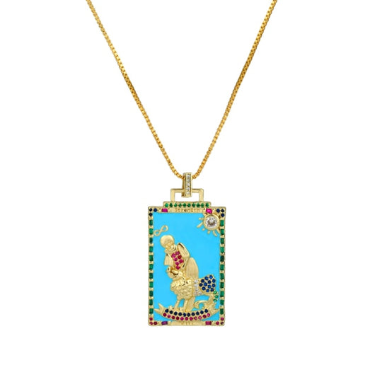 Enamel Tarot Cards Necklace | Apollo Tarot