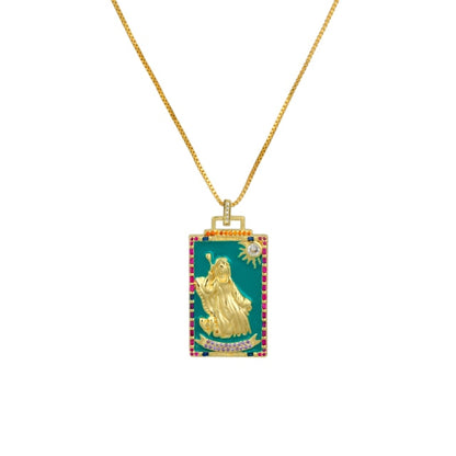 Enamel Tarot Cards Necklace | Apollo Tarot