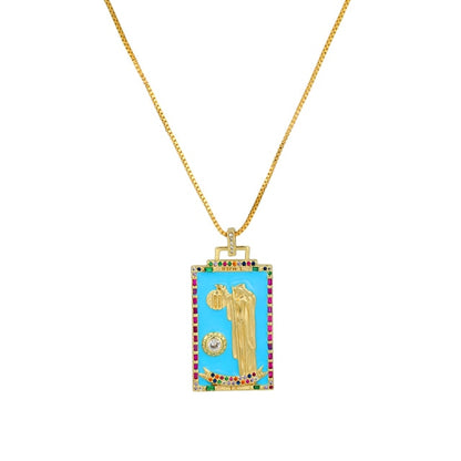 Enamel Tarot Cards Necklace | Apollo Tarot