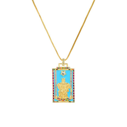 Enamel Tarot Cards Necklace | Apollo Tarot