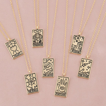 Tarot Necklace | Vintage Tarot Card Pendant | Apollo Tarot