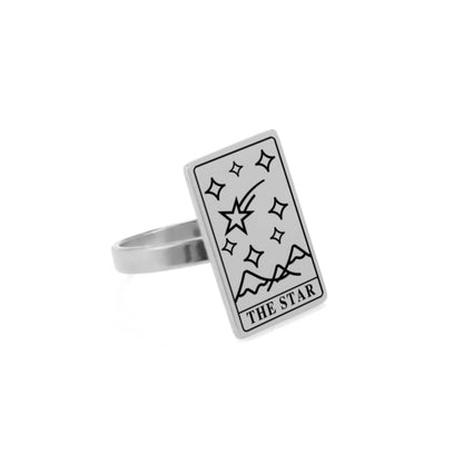 Tarot Card Ring | Silver & Gold Vintage Tarot Jewelry | Apollo Tarot