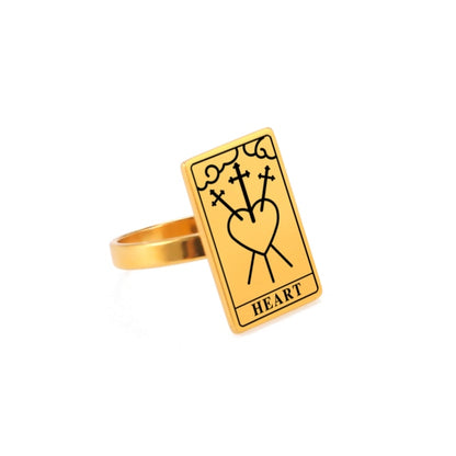 Tarot Card Ring | Silver & Gold Vintage Tarot Jewelry | Apollo Tarot