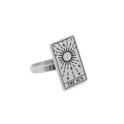 Tarot Card Ring | Silver & Gold Vintage Tarot Jewelry | Apollo Tarot