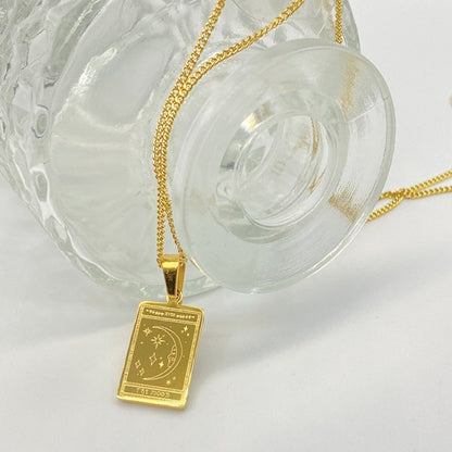 Tarot Necklace | Major Arcana Minimalist Pendant | Tarot Card Jewelry | Apollo Tarot