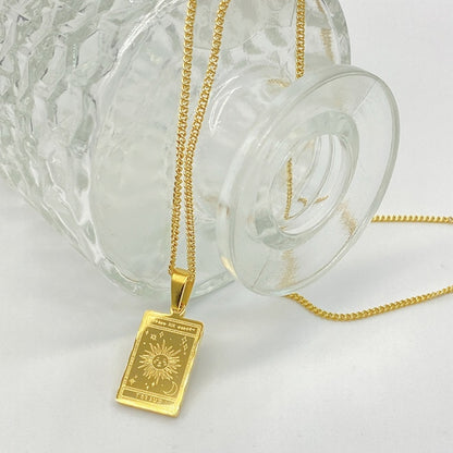 Tarot Necklace | Major Arcana Minimalist Pendant | Tarot Card Jewelry | Apollo Tarot