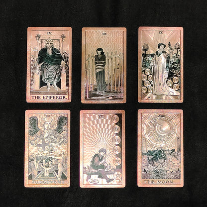 Gold Foil Tarot Deck | High End Rider-Waite Cards With English Guidebook For Beginner Tarot Readers | Witchy Gift Premium Box | Apollo Tarot