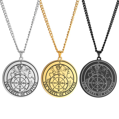 Round Tarot Card Necklace | Major Arcana Amulet Pendants | Apollo Tarot